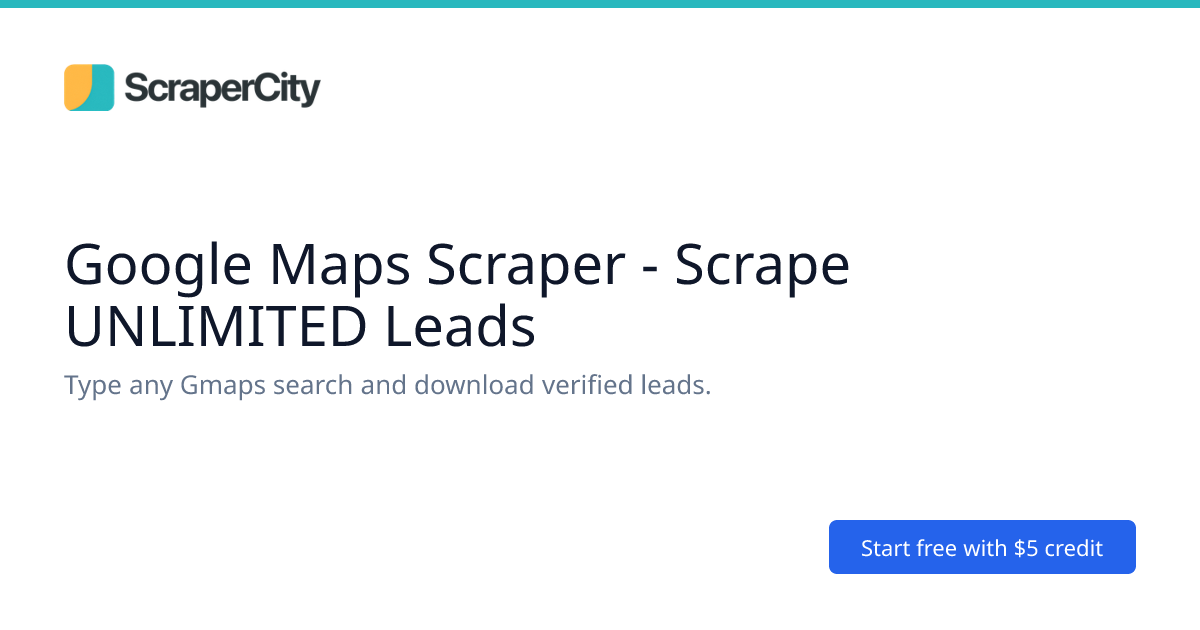 Google Maps Scraper - Scrape UNLIMITED Leads | ScraperCity