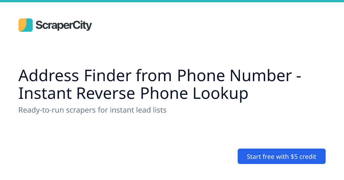 Address Finder from Phone Number - Instant Reverse Phone Lookup ...