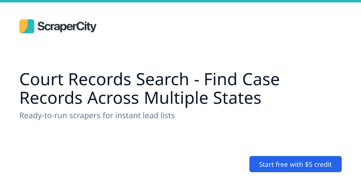 Court Records Search - Find Case Records Across Multiple States ...